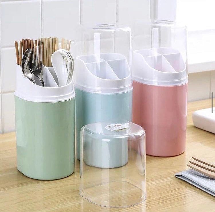 4 Compartment Cutlery Holder, Creative Cutlery Draining Rack, Draining Container For Forks Knife 4 Compartment Cutlery Holder, Creative Cutlery Draining Rack, Draining Container For Forks Knife